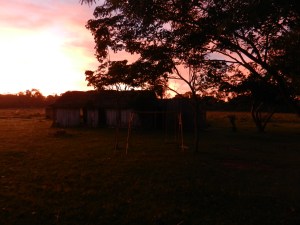 Sunrise in my backyard/school playground