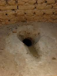 Sample squat toilet - basically a hole in the ground or cement platform (this is a stock image from the internet; the one described above is MUCH nicer)